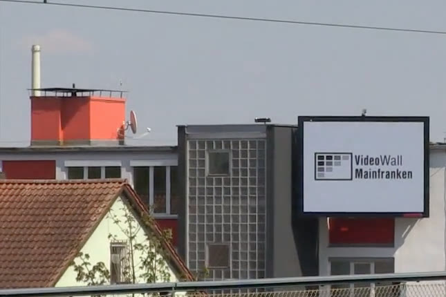 Videowall Mainfranken an der Südtangente Ochsenfurt